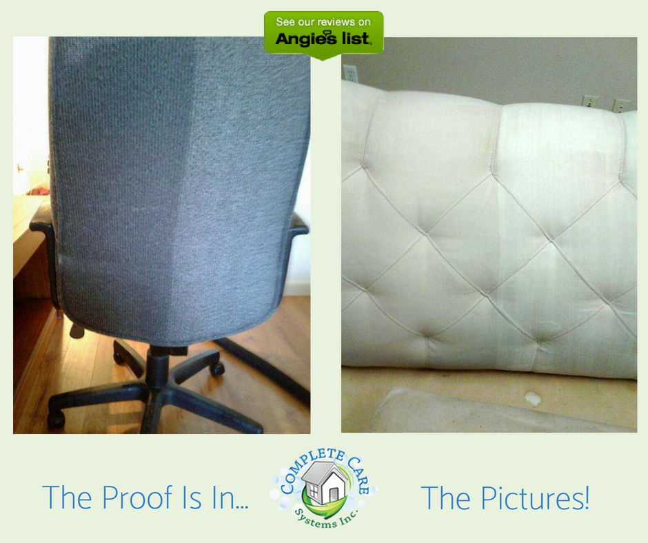 Before and after upholstery